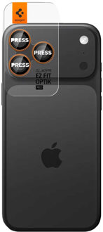 Spigen GLAStR Camera Protector Glas 2 Pack voor de Apple iPhone 17 Pro / 17 Pro Max / 16 Pro / 16 Pro Max / 15 Pro / 15 Pro Max / 14 Pro / 14 Pro Max - Oranje