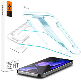 Spigen GLAStR EZ Fit Screenprotector 2 Pack + Applicator voor de Google Pixel 9 / 9 Pro / 10 / 10 Pro Transparant
