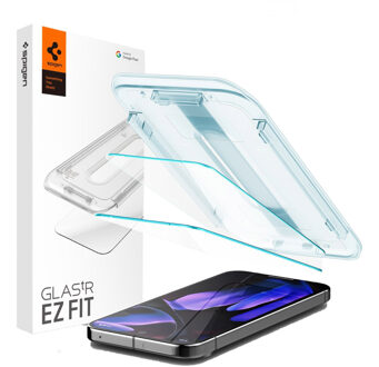 Spigen GLAStR EZ Fit Screenprotector 2 Pack + Applicator voor de Google Pixel 9 Pro XL / 10 Pro XL Transparant