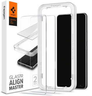 Spigen GLAStR EZ Fit Screenprotector 2 Pack + Applicator voor de Samsung Galaxy A53 Transparant