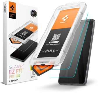 Spigen GLAStR EZ Fit Screenprotector 2 Pack + Applicator voor de Samsung Galaxy S26 Ultra Transparant