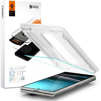 Spigen GLAStR EZ Fit Screenprotector 2 Pack + Applicator voor de Samsung Galaxy Z Fold 7 Transparant