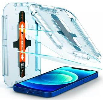 Spigen GLAStR EZ Fit Screenprotector + Applicator voor de iPhone 12, iPhone 12 Pro