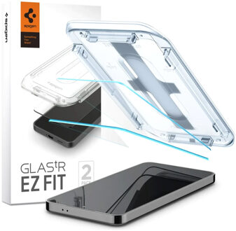 Spigen GLAStR EZ Fit Screenprotector + Applicator voor de Samsung Galaxy S24 Plus Transparant
