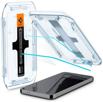 Spigen GLAStR EZ Fit Screenprotector + Applicator voor de Samsung Galaxy S24 Transparant