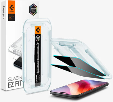Spigen GLAStR Privacy EZ Fit Screenprotector + Applicator - 2-pack voor de Apple iPhone Air Transparant