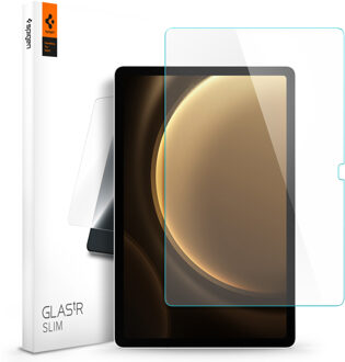 Spigen GLAStR Screenprotector voor de Samsung Galaxy Tab S10 FE / S9 FE Transparant
