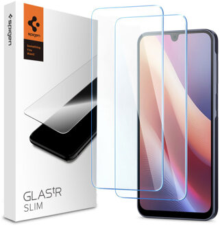Spigen GLAStR Slim Screenprotector 2-pack voor de Samsung Galaxy A26 / A16 Transparant