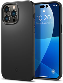Spigen Hoesje geschikt voor iPhone 14 Pro Max Spigen Thin Fit Case - Zwart