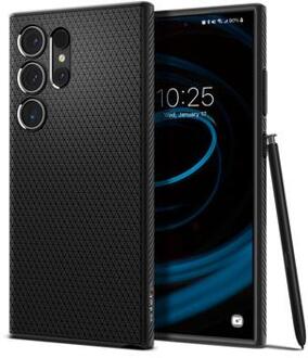 Spigen Hoesje geschikt voor Samsung Galaxy S24 Ultra - Spigen Liquid Air Case - Zwart