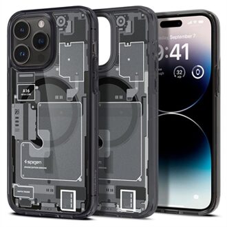 Spigen Hoesje iPhone 14 Pro Spigen Ultra Hybrid Mag Case Magfit - Zero One