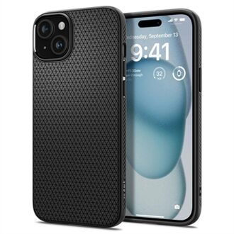 Spigen iPhone 15 Plus Spigen Liquid Air TPU Case - Zwart