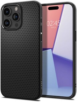 Spigen Liquid Air™ Backcover voor de Apple iPhone 15 Pro - Matte Black Zwart