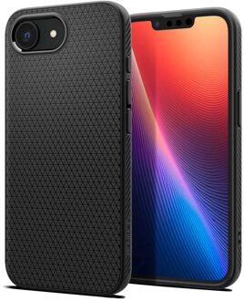 Spigen Liquid Air™ Backcover voor de Apple iPhone 16e - Matte Black Zwart