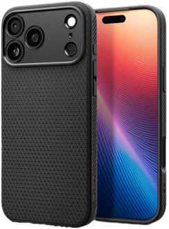 Spigen Liquid Air™ Backcover voor de Apple iPhone 17 Pro Max - Matte Black Zwart