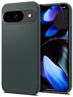 Spigen Liquid Air™ Backcover voor de Google Pixel 9 / 9 Pro - Abyss Green Donkergroen