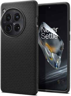 Spigen Liquid Air™ Backcover voor de OnePlus 12 - Matte Black Zwart