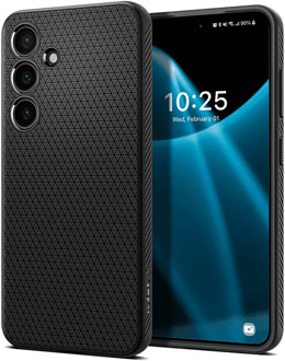 Spigen Liquid Air™ Backcover voor de Samsung Galaxy S24 Plus - Matte Black Zwart