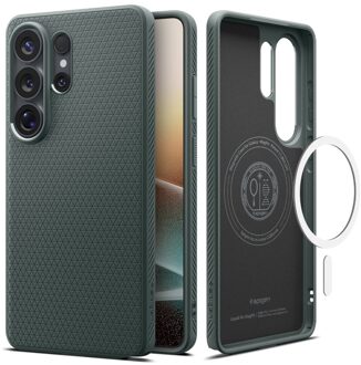 Spigen Liquid Air™ MagFit Backcover voor de Samsung Galaxy S26 Ultra - Abyss Green Donkergroen