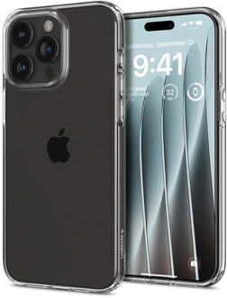 Spigen Liquid Crystal Backcover voor de iPhone 15 Pro Max - Transparant