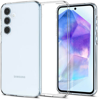 Spigen Liquid Crystal Backcover voor de Samsung Galaxy A55- Crystal Clear Transparant