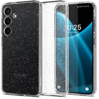 Spigen Liquid Crystal Backcover voor de Samsung Galaxy S24 - Glitter Crystal Quartz Transparant