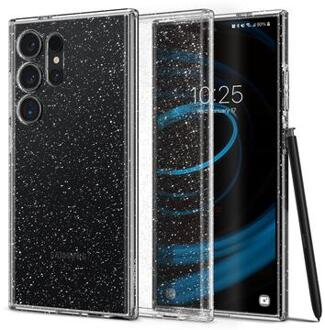 Spigen Liquid Crystal Backcover voor de Samsung Galaxy S24 Ultra - Glitter Crystal Quartz Transparant