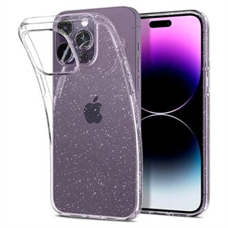 Spigen Liquid Crystal Glitter Backcover voor de iPhone 14 Pro Max - Transparant