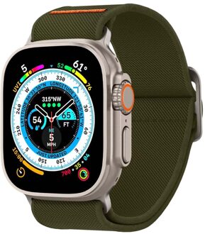 Spigen Lite Fit band Ultra voor de Apple Watch Series 1-9 / SE / Ultra (2) - 42/44/45/49 mm - Khaki Groen - 49 mm