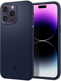 Spigen MagSafe Armor Backcover voor de Apple iPhone 14 Pro Max - Blue Blauw