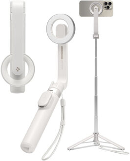 Spigen MagSafe Tripod Selfie Stick - met afstandsbediening - Universeel - 74CM - Dune Beige - One size