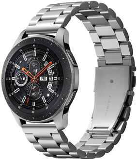 Spigen Modern Fit Steel Watch band voor de Samsung Galaxy Watch 46 mm - Zilver