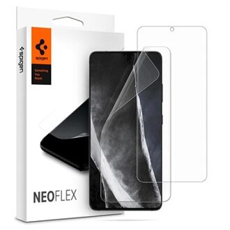 Spigen Neo Flex HD Screenprotector Duo Pack voor de Samsung Galaxy S21 Ultra