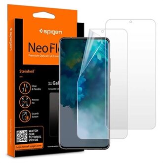 Spigen Neo Flex Screenprotector Duo Pack voor de Samsung Galaxy S20 Plus