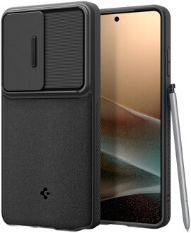 Spigen Optik Armor Camera Slider voor de Samsung Galaxy S26 Ultra - Black Zwart