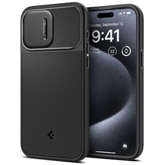 Spigen Optik Armor iPhone 15 Pro Max Mag Case Magfit - Zwart
