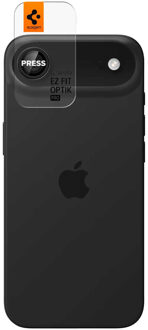 Spigen Optik Pro EZ Fit Lens Protector - Cameralens bescherming (2-pack) voor de Apple iPhone Air - Zwart
