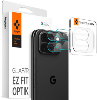 Spigen Optik Pro EZ Fit Lens Protector - Cameralens bescherming (2-pack) voor de Google Pixel 10 Pro Fold - Crystal Clear Transparant