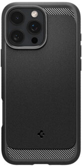 Spigen Rugged Armor Backcover MagSafe voor de Apple iPhone 16 Pro - Matte Black Zwart