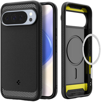 Spigen Rugged Armor Backcover MagSafe voor de Google Pixel 10 / 10 Pro - Matte Black Zwart