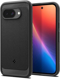 Spigen Rugged Armor Backcover MagSafe voor de Google Pixel 9A - Matte Black Zwart