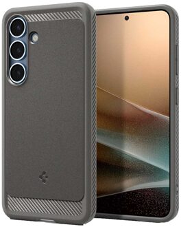 Spigen Rugged Armor Backcover MagSafe voor de Samsung Galaxy S25 - Marble Gray Grijs