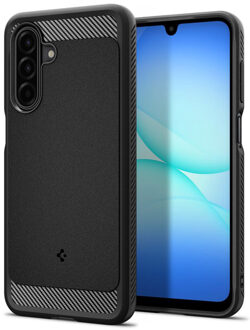 Spigen Rugged Armor Backcover voor de Samsung Galaxy A17 (5G) - Matte Black Zwart