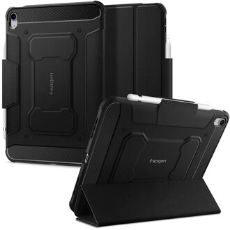 Spigen Rugged Armor Pro Bookcase voor de Apple iPad 11 (2025) 11 inch A16 / iPad 10 (2022) 10.9 inch - Zwart