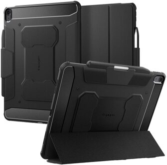 Spigen Rugged Armor Pro Bookcase voor de Apple iPad Air 13 inch (2026) M4 / (2025) M3 / (2024) M2 - Black Zwart