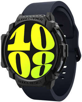 Spigen Rugged Armor™ Case voor de Samsung Galaxy Watch 7 - 44 mm - Matte Black Zwart