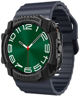 Spigen Rugged Armor™ Case voor de Samsung Galaxy Watch Ultra (2024/2025) - Matte Black Zwart