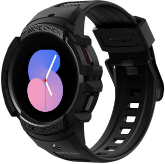 Spigen Rugged Armor™ Pro Case voor de Samsung Galaxy Watch 4 / 5 - 40 mm - Black Zwart
