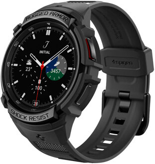 Spigen Rugged Armor™ Pro Case voor de Samsung Galaxy Watch 6 Classic - 43 mm - Black Zwart