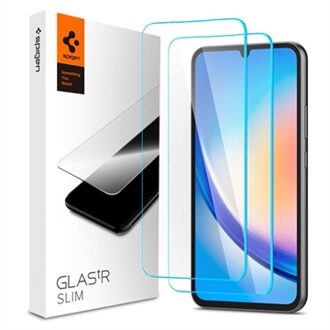 Spigen Samsung Galaxy A34 5G Screen Protector - Spigen Glas tR Slim Tempered Glass 2 stuks